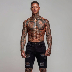 🔥 Heiße Fotos, Model-Portfolio  #23904 Tätowiermodell Tyrone Hermitt