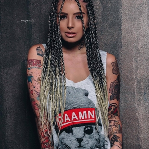 🔥 Heiße Fotos, Model-Portfolio  #24160 Tätowiermodell CAROL CSAN