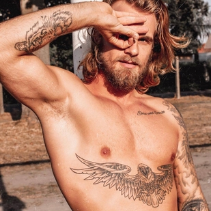 🔥 Heiße Fotos, Model-Portfolio  #23802 Tätowiermodell Lennard Wickel