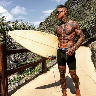 🔥 Heiße Fotos, Model-Portfolio  #23914 Tätowiermodell Tyrone Hermitt