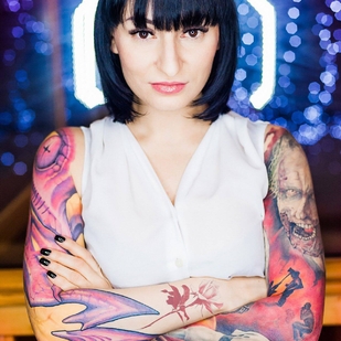 🔥 Heiße Fotos, Model-Portfolio  #23247 Tätowiermodell Dekteva Tatyanka