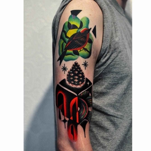 tattoo #1773 | Tattoo Artist David Cote Peyote