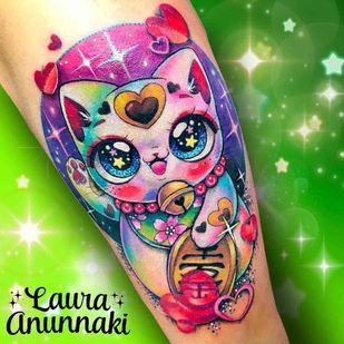 Weiblich Farbe  tattoo auf Unterarm #13436 | Tattoo Artist Laura Annunaki
