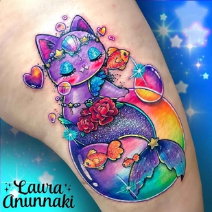 Weiblich Farbe  tattoo auf Unterarm #13443 | Tattoo Artist Laura Annunaki