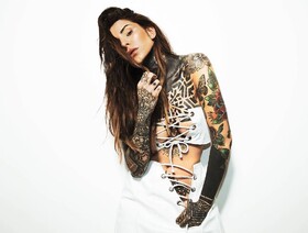  12 hottest photos of Argentinian tattooed girl María Candelaria Tinelli