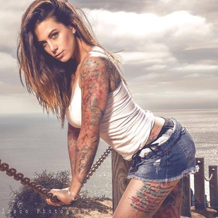 🔥 Heiße Fotos, Model-Portfolio  #25403 Tätowiermodell Nikki Nichole