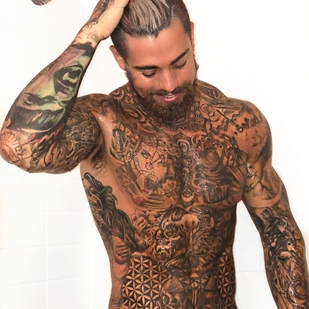 🔥 Heiße Fotos, Model-Portfolio  #25481 Tätowiermodell Chris Fleming