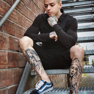 🔥 Heiße Fotos, Model-Portfolio  #25060 Tätowiermodell Jordan Feno