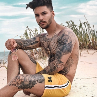 🔥 Heiße Fotos, Model-Portfolio  #24405 Tätowiermodell Gonçalo Olivier