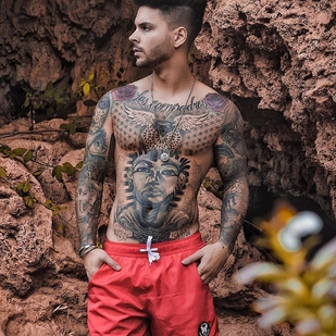 🔥 Heiße Fotos, Model-Portfolio  #24408 Tätowiermodell Gonçalo Olivier