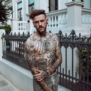 🔥 Heiße Fotos, Model-Portfolio  #24540 Tätowiermodell Stefan Kaerger