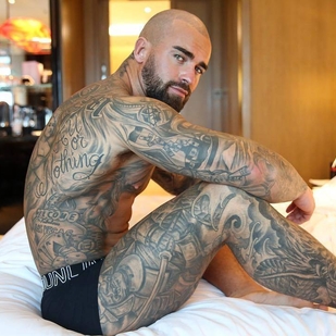 🔥 Heiße Fotos, Model-Portfolio  #24492 Tätowiermodell Clint Chadwick