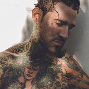 🔥 Heiße Fotos, Model-Portfolio  #24843 Tätowiermodell Michael Giovanni Rivera