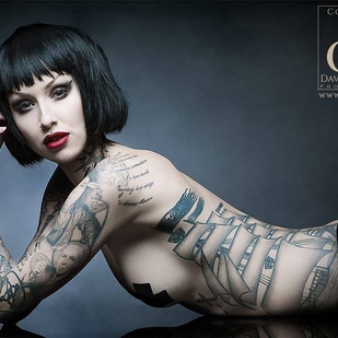 🔥 Heiße Fotos, Model-Portfolio  #25357 Tätowiermodell Shelly D'inferno