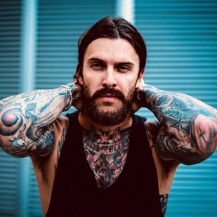 🔥 Heiße Fotos, Model-Portfolio  #32364 Tätowiermodell Levi Stocke