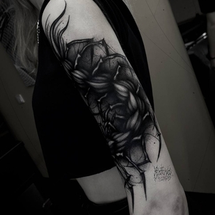 Weiblich Schwarz Grafik tattoo #73399 | Tattoo Artist Ellina Plat
