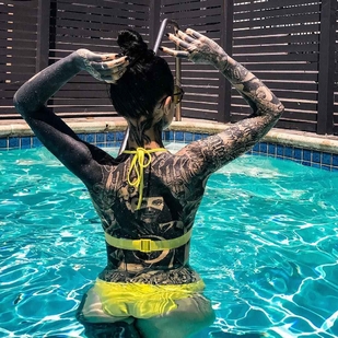 🔥 Heiße Fotos, Model-Portfolio  #13619 Tätowiermodell Monami Frost (Irena Straume)