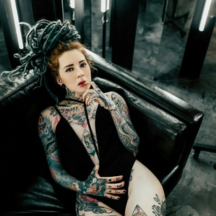 🔥 Heiße Fotos, Model-Portfolio  #14186 Tätowiermodell Yuliya Ivy Platonova