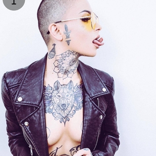 🔥 Heiße Fotos, Model-Portfolio  #25711 Tätowiermodell Leigh Raven