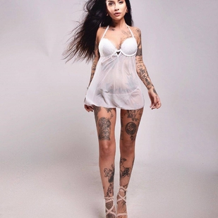 🔥 Heiße Fotos, Model-Portfolio  #32927 Tätowiermodell Indaco Suicide