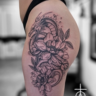 Linework tattoo #75362 | Tattoo Artist Claudia Fedorovici