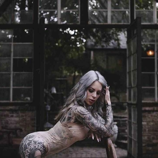 🔥 Heiße Fotos, Model-Portfolio  #15305 Tätowiermodell Lauren Hebert