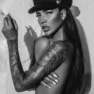 🔥 Heiße Fotos, Model-Portfolio  #15076 Tätowiermodell Anna Aksyuk