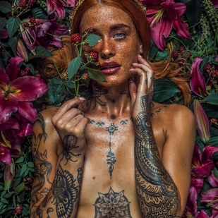 🔥 Heiße Fotos, Model-Portfolio  #33796 Tätowiermodell Polly Ellens