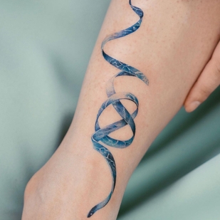 Weiblich Farbe Miniatur tattoo auf Bein #46277 | Tattoo Artist Dasol Kim