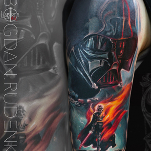 Männlich Farbe Realismus tattoo auf Schulter #76253 | Tattoo Artist Bogdan Rudenko