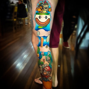 Männlich   tattoo auf Bein #78459 | Tattoo Artist Diego Conci