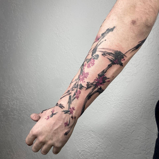 Männlich Farbe Autorenstil tattoo auf Unterarm #80232 | Tattoo Artist Mary Nepostaeva