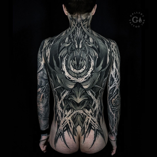 Männlich Schwarz und Grau  tattoo auf Rücken #80244 | Tattoo Artist Sergey Tymkiv