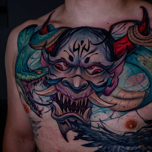 Männlich Farbe Neo-traditionell tattoo #80472 | Tattoo Artist Victor Rassadniy