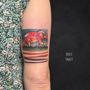 Weiblich Farbe Aquarell tattoo auf Schulter #80992 | Tattoo Artist Harey Snaut