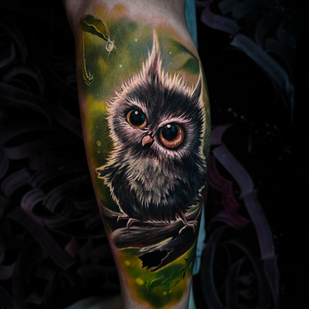 Farbe Realismus tattoo auf Bein #81553 | Tattoo Artist Dmitriy Varlakov