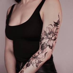 Weiblich Schwarz  tattoo auf Unterarm #81835 | Tattoo Artist ARTY