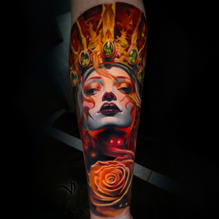 Weiblich Farbe Realismus tattoo auf Unterarm #81983 | Tattoo Artist Dmitriy Varlakov