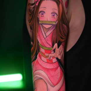 Männlich Farbe Neo-traditionell tattoo auf Schulter #82298 | Tattoo Artist Alena Lang