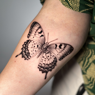 Weiblich Schwarz und Grau  tattoo auf Unterarm #82305 | Tattoo Artist taiga.tattoo