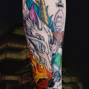 Weiblich Farbe Anime tattoo auf Unterarm #82383 | Tattoo Artist Ksenya Bugimen