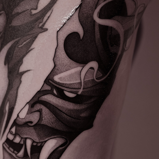 Männlich  Japanisch tattoo auf Oberschenkel #82542 | Tattoo Artist Lida