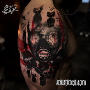 Trash Polka tattoo #82711 | Tattoo Artist Bobby Grey