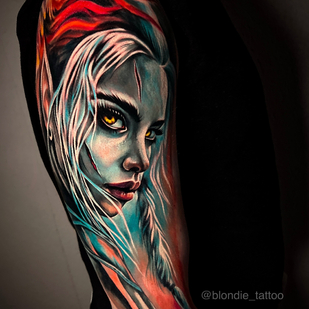 Männlich   tattoo auf Schulter #83363 | Tattoo Artist Albina Kruchinina / blondie_tattoo
