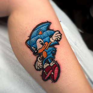 Weiblich  Patch tattoo auf Bein #89981 | Tattoo Artist Diego Conci