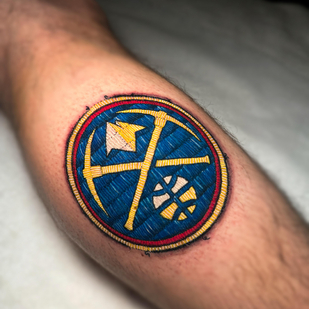 Männlich  Patch tattoo auf Bein #89987 | Tattoo Artist Diego Conci