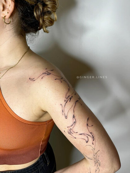 Tattoo-Ideen # Tattoo Artist Ginger Lines / Anna