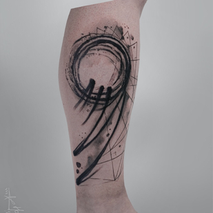 Schwarz und Grau Abstrakt tattoo #88460 | Tattoo Artist Hossam tattoos