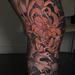 Männlich Farbe Japanisch tattoo auf Bein #86231 | Tattoo Artist Nima Jolan