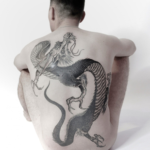 Männlich Schwarz Orientalisch tattoo auf Rücken #86054 | Tattoo Artist Mr.Evil Ruslan Bazhanov